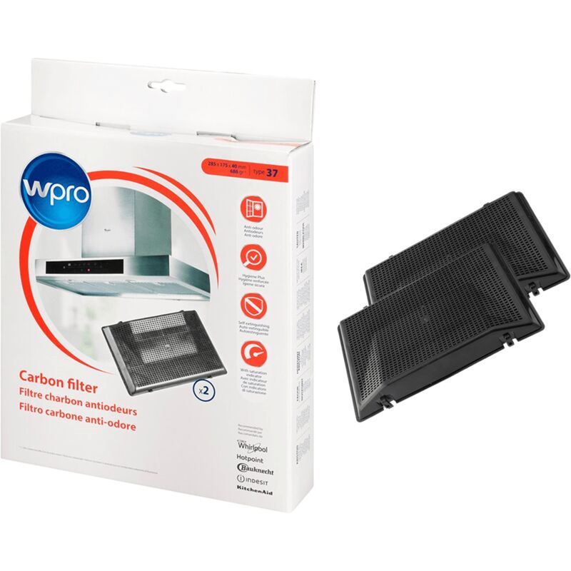 foto del prodotto whirlpool - lotto di 2 filtri a carbone tipo 37 962 - cappa aspirante - ariston hotpoint - 524063662894263939