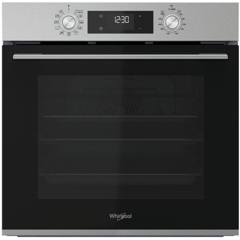 foto del prodotto whirlpool omk58hu0x forno 71 l nero, acciaio inox
