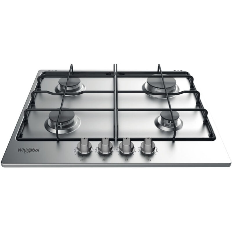 foto del prodotto whirlpool piano cottura a gas tkrl 650 ix. colore del prodotto acciaio inox, posizionamento dell apparecchio da incasso, dimensione della