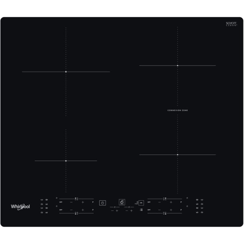 foto del prodotto whirlpool - piano cottura a induzione wb b8360 ne. colore del prodotto: nero, posizionamento dell'apparecchio: da incasso, dimensione della larghezza del piano cottura: 59 cm. bruciato... - 869991575110