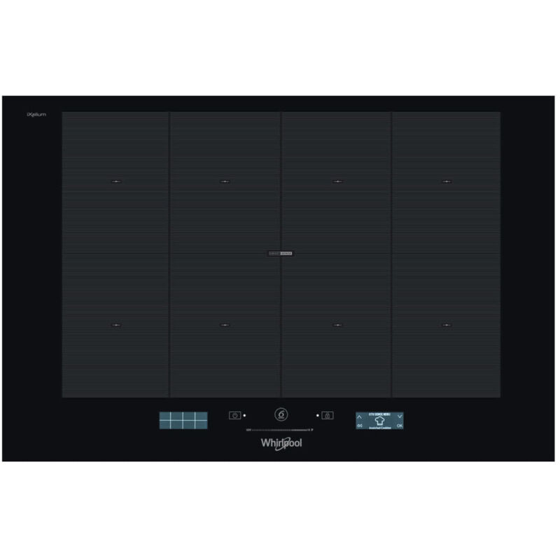 foto del prodotto whirlpool piano cottura induzione smp 778 c ne ixl. colore del prodotto nero, posizionamento dell apparecchio da incasso, tipo di piano cottura 