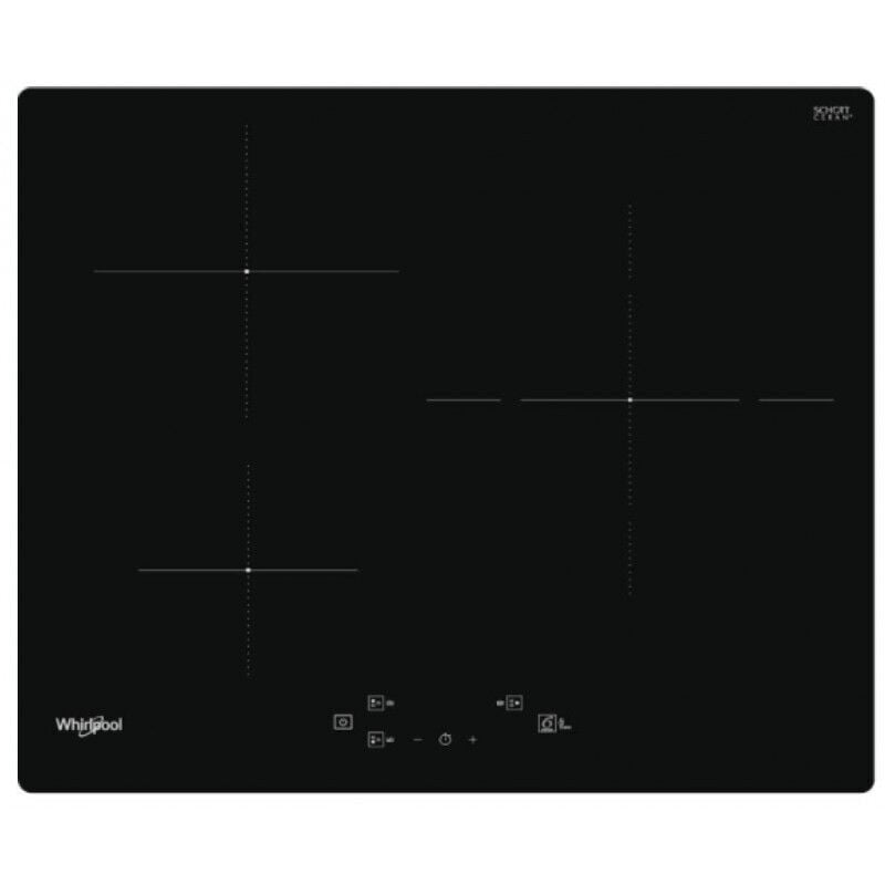 foto del prodotto whirlpool piastra ad induzione 3600w 59cm, wsq 1160 ne