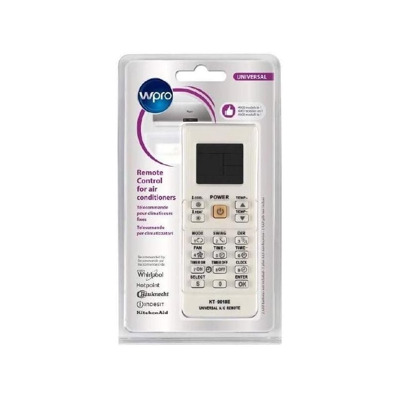foto del prodotto whirlpool telecomando universale per tutte le marche di condizionatori d aria originale climatizzatori, condizionatori 3104908015250578546