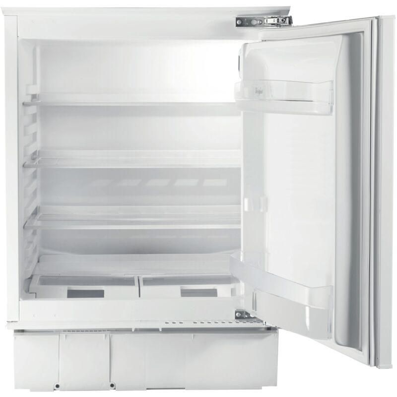 foto del prodotto whirlpool wbul021. capacit netta frigorifero 144 l, classe climatica sn t, emissione acustica 39 db. numero di ripiani frigorifero 4, cerniera