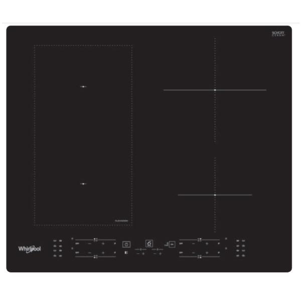 foto del prodotto whirlpool wl b8160 ne nero da incasso 59 cm piano cottura a induzione 4 fornello i 