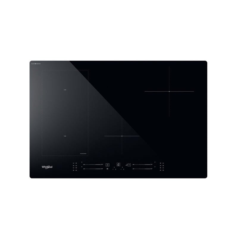 foto del prodotto whirlpool wl s2177 cpne nero da incasso 77 cm piano cottura a induzione 4 fornello i 