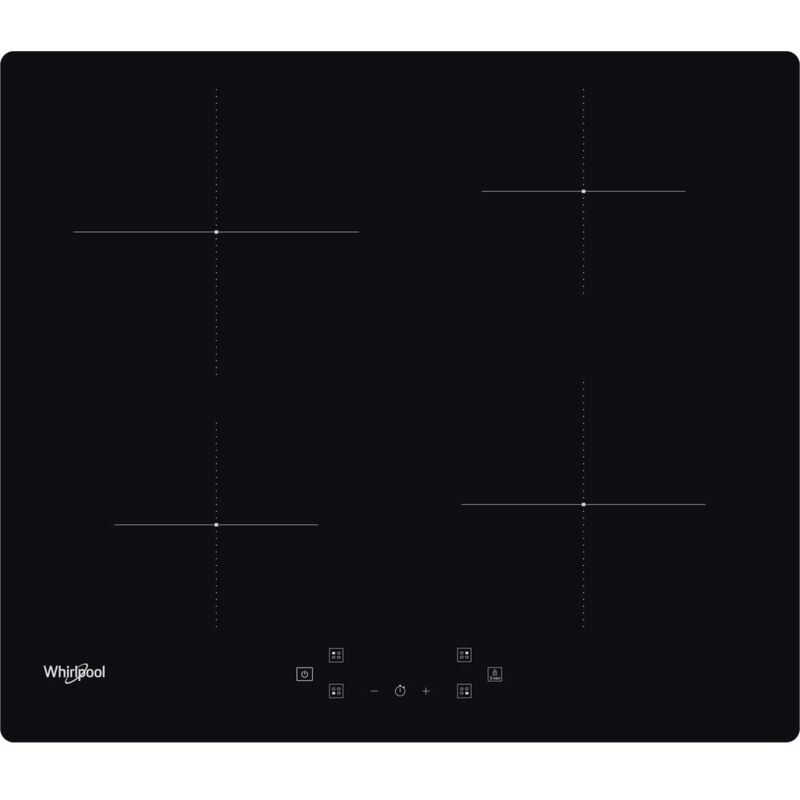 foto del prodotto whirlpool ws q4860 ne. colore del prodotto nero, posizionamento dell apparecchio da incasso, dimensione della larghezza del piano cottura 60 cm.