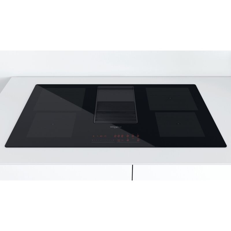 foto del prodotto whirlpool wvh 92 k f kit 1. colore del prodotto nero, posizionamento dell apparecchio da incasso, dimensione della larghezza del piano cottura 