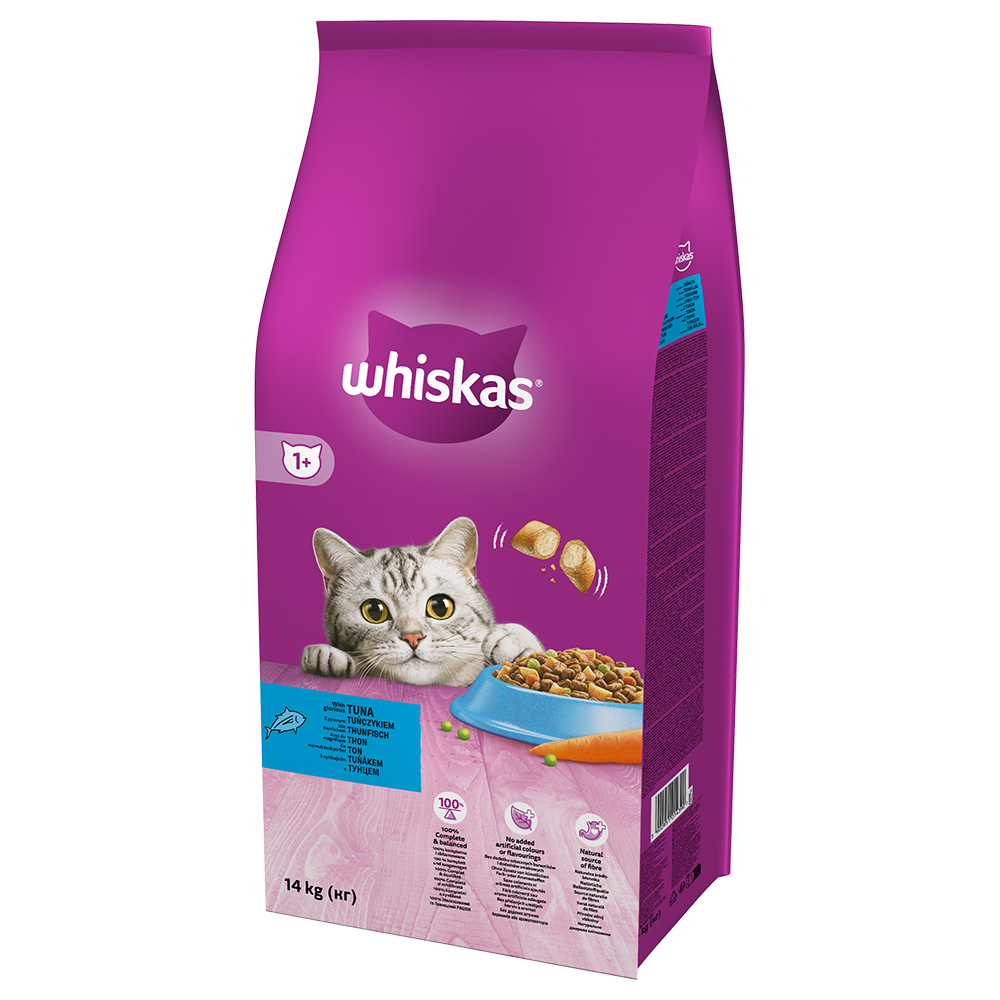 foto del prodotto whiskas 1 tonno crocchette per gatto 14 kg