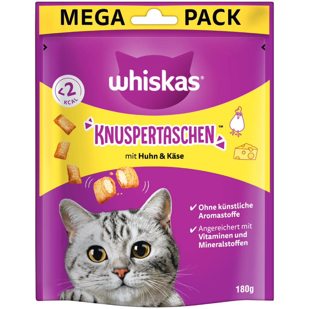 foto del prodotto whiskas temptations 180 g pollo formaggio