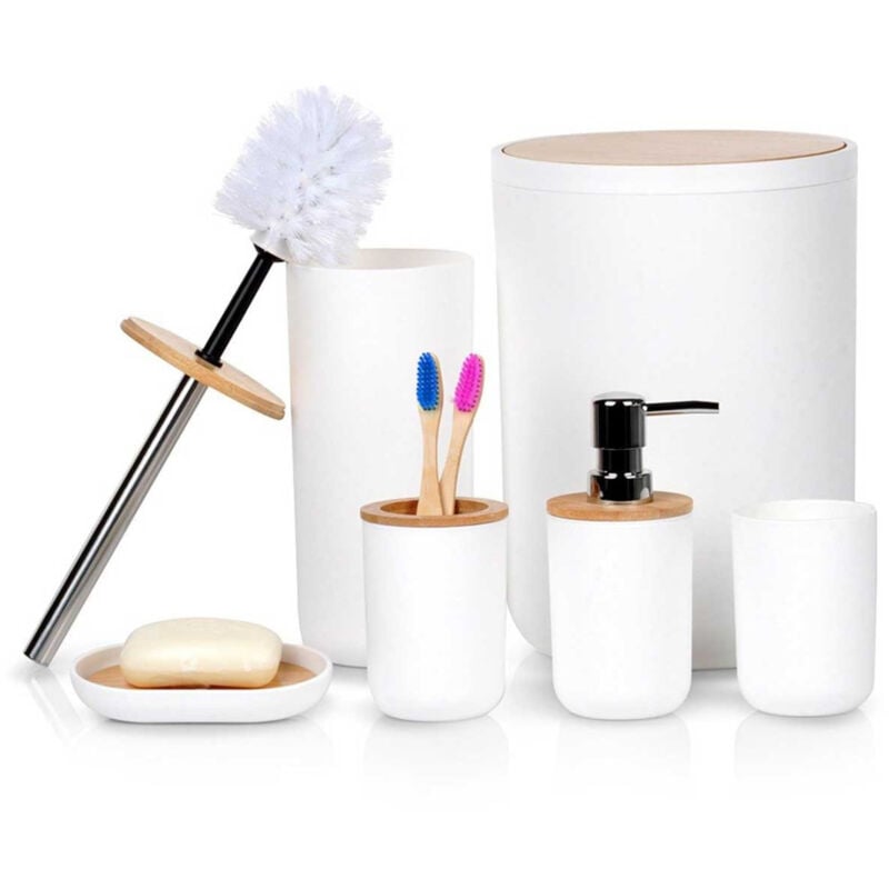 foto del prodotto white bathroom set 6 pieces