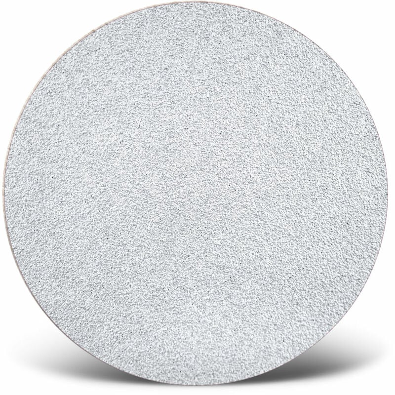 foto del prodotto white dischi abrasivi velcrati, 225 mm, p. levigatrici per muri, corindone normale 25 pz. g180 menzer