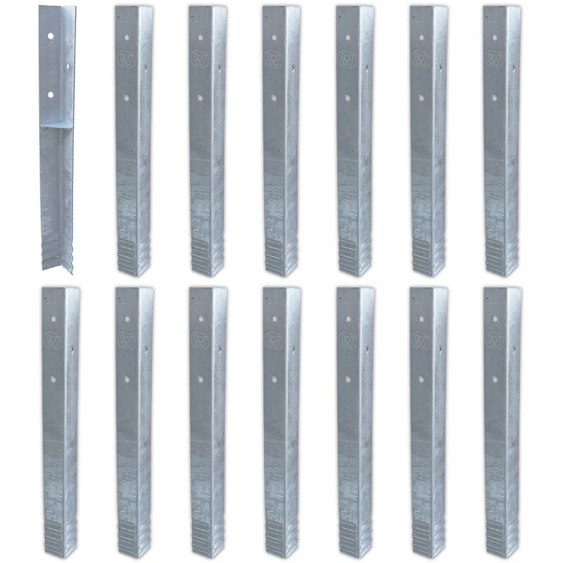foto del prodotto wickey ancoraggio per parco giochi solidlock set di per altalena, ancoraggio profilo angolare per staccionata pali in legno 14 pezzo