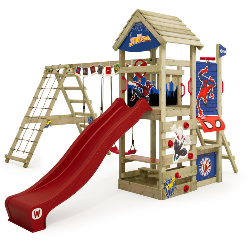 foto del prodotto wickey parco giochi in legno disney story giochi da giardino con altalena e scivolo torre d arrampicata da esterno con sabbiera e scala di risalita