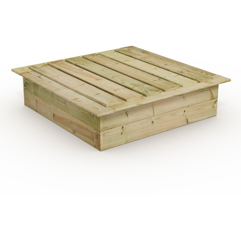 foto del prodotto wickey sabbiera in legno king kong con coperchio, legno impregnato, sabbiera per bambini in legno