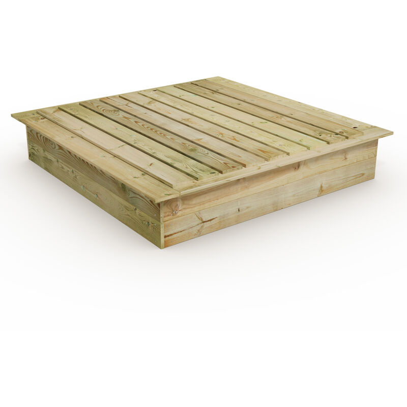 foto del prodotto wickey sabbiera in legno king kong con coperchio, legno impregnato, sabbiera per bambini in legno