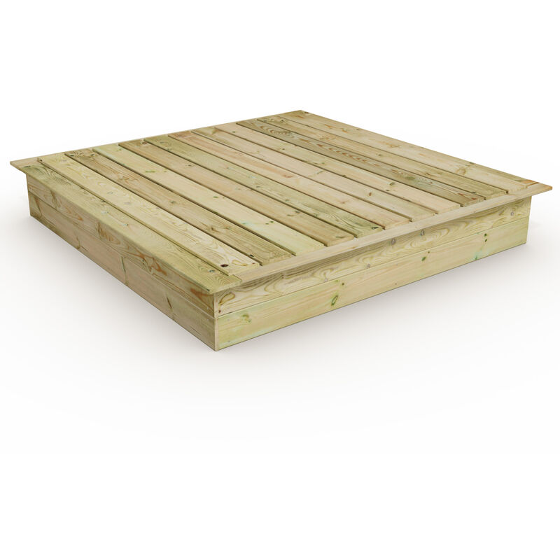 foto del prodotto wickey sabbiera in legno king kong con coperchio, legno impregnato, sabbiera per bambini in legno