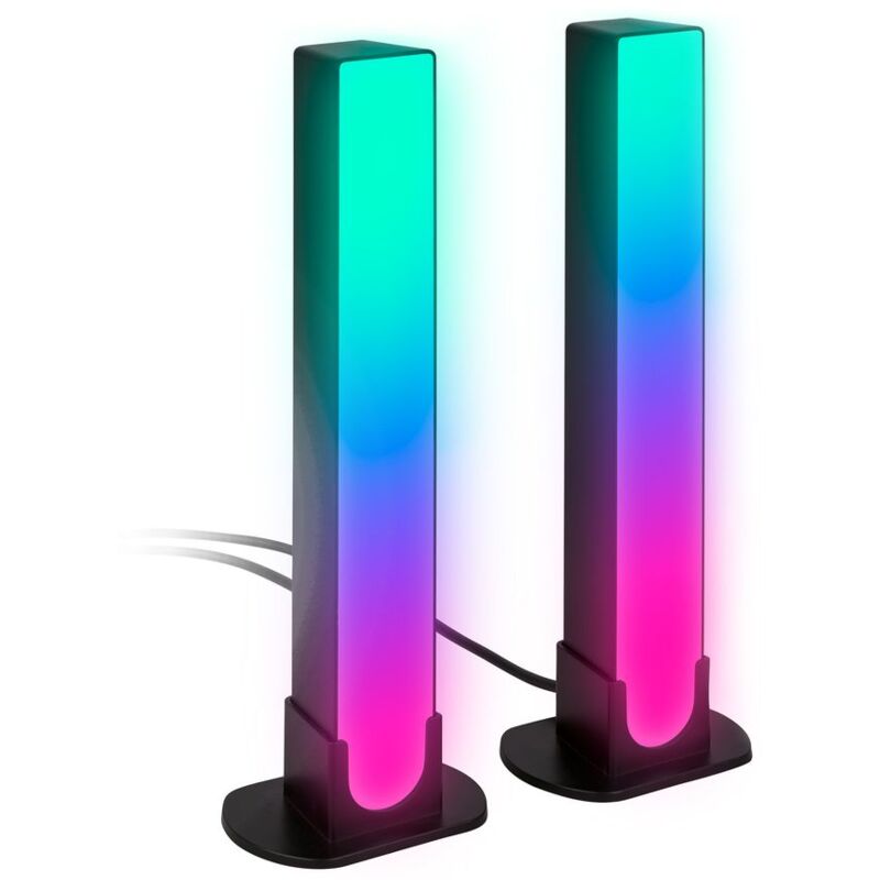 foto del prodotto wifi bluetooth rgb ic cct led lampada da tavolo, set da 2