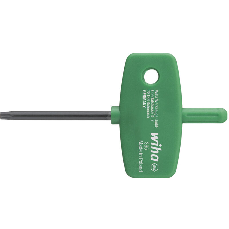 foto del prodotto wiha chiave a brugola con impugnatura a farfalla torx , ossidazione nera t6 01350 