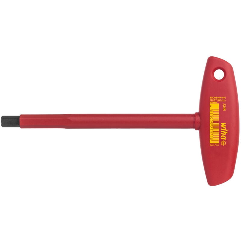 foto del prodotto wiha chiave a brugola con impugnatura a t electric esagonale 8.0 mm 27931 