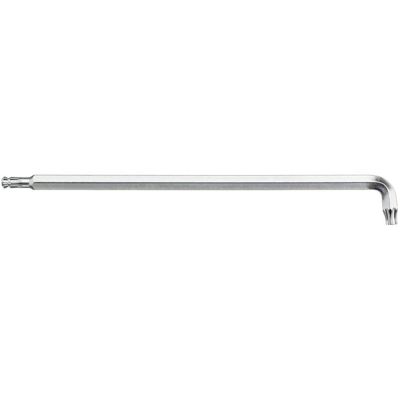 foto del prodotto wiha chiave a brugola torx testa sferica con gambo corto, argento titanio t6 40967 