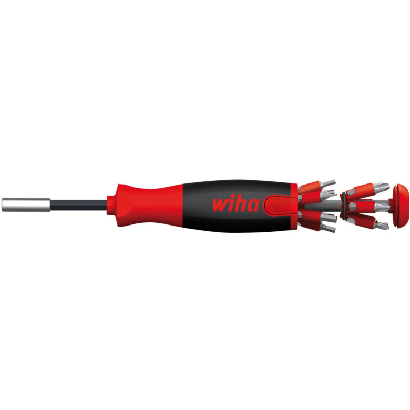 foto del prodotto wiha giravite con portainserti a magazzino liftup 25, magnetico assortiti, con 12 inserti, 1 4 38601 