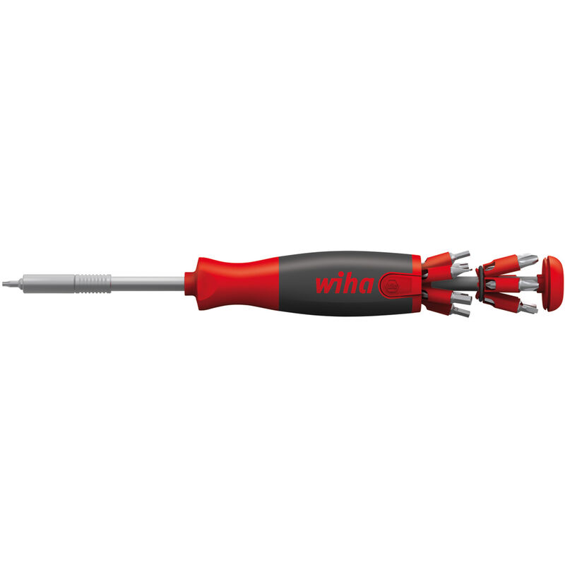 foto del prodotto wiha giravite con portainserti a magazzino liftup 26one assortiti, con 13 inserti doppi 43895 