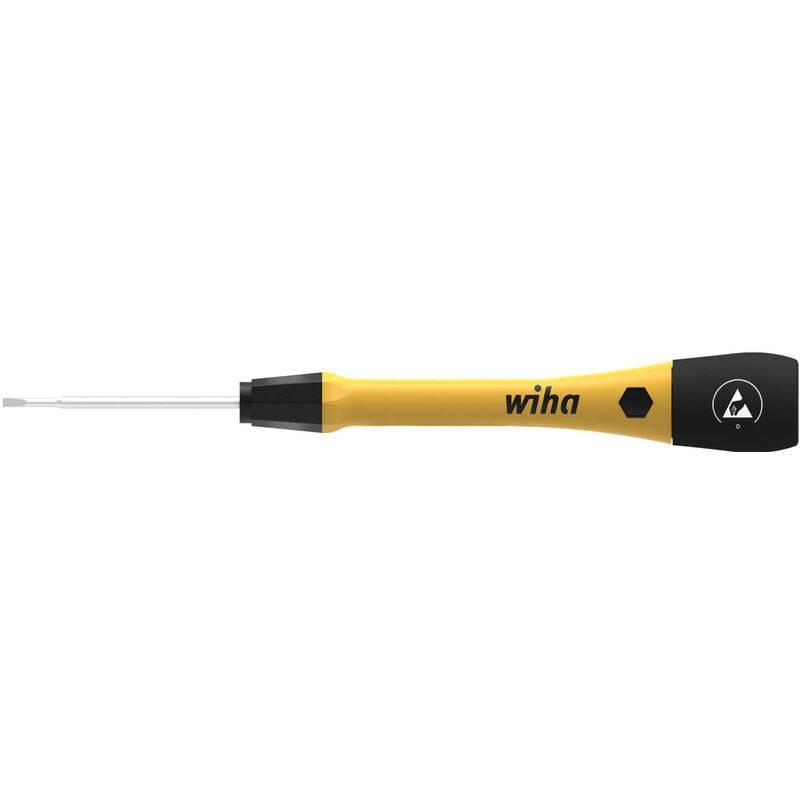 foto del prodotto wiha giravite di precisione picofinish esd a taglio 2.5 mm x 50 mm 43671 