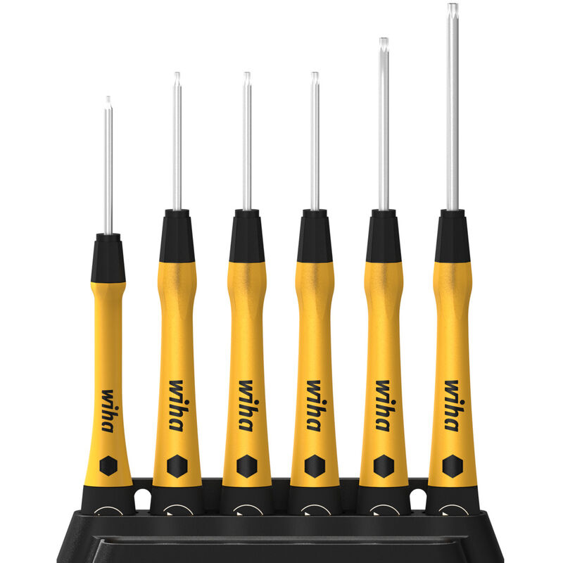 foto del prodotto wiha giravite di precisione set picofinish esd torx 7 pz. con supporto 43708 