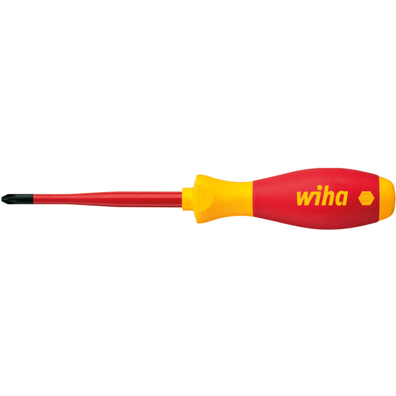 foto del prodotto wiha giravite softfinish electric slimfix pozidriv pz1 x 80 mm 35395 