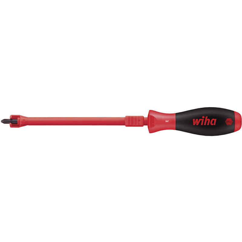foto del prodotto wiha giravite softfinish phillips, con funzione di bloccaggio ph2 x 175 mm 32405 