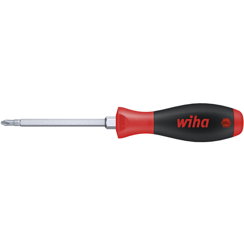 foto del prodotto wiha giravite softfinish phillips con lama esagonale e attacco esagonale ph1 x 80 mm 00764 