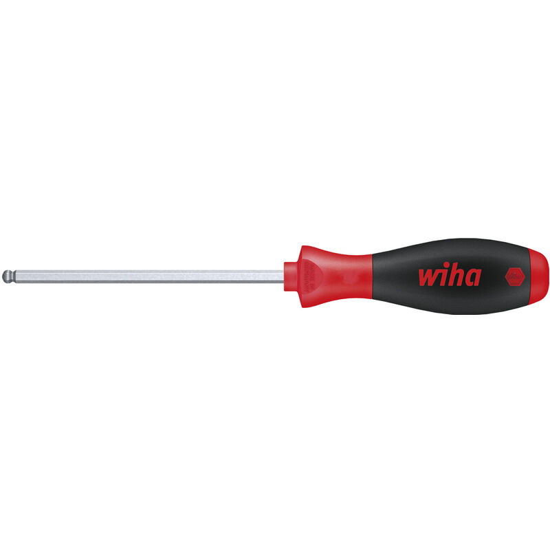 foto del prodotto wiha giravite softfinish testa sferica esagonale con lama esagonale 3.0 mm x 100 mm 26328 