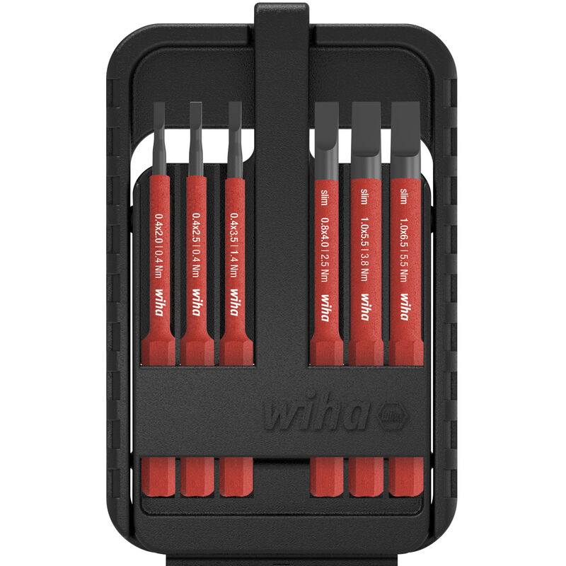foto del prodotto wiha inserto set slimbit electric a taglio 6 pz. 43152 