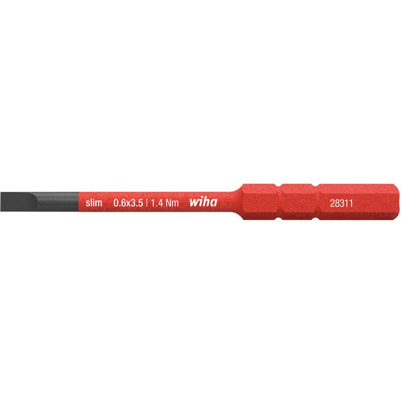 foto del prodotto wiha inserto slimbit electric a taglio 3.5 mm x 75 mm 41159 