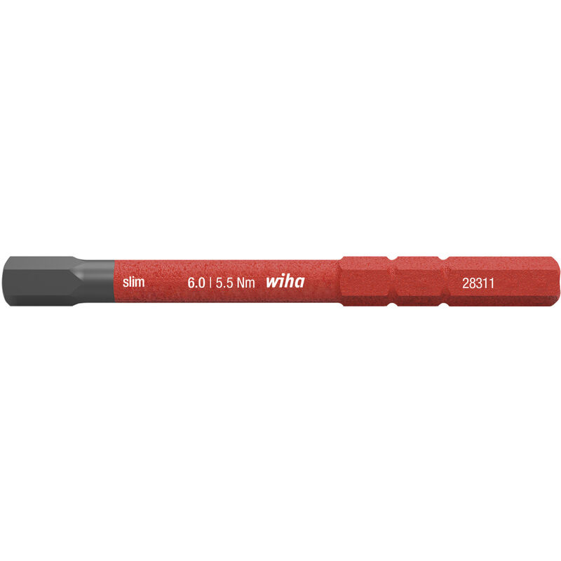 foto del prodotto wiha inserto slimbit electric esagonale 6.0 mm x 75 mm 37227 