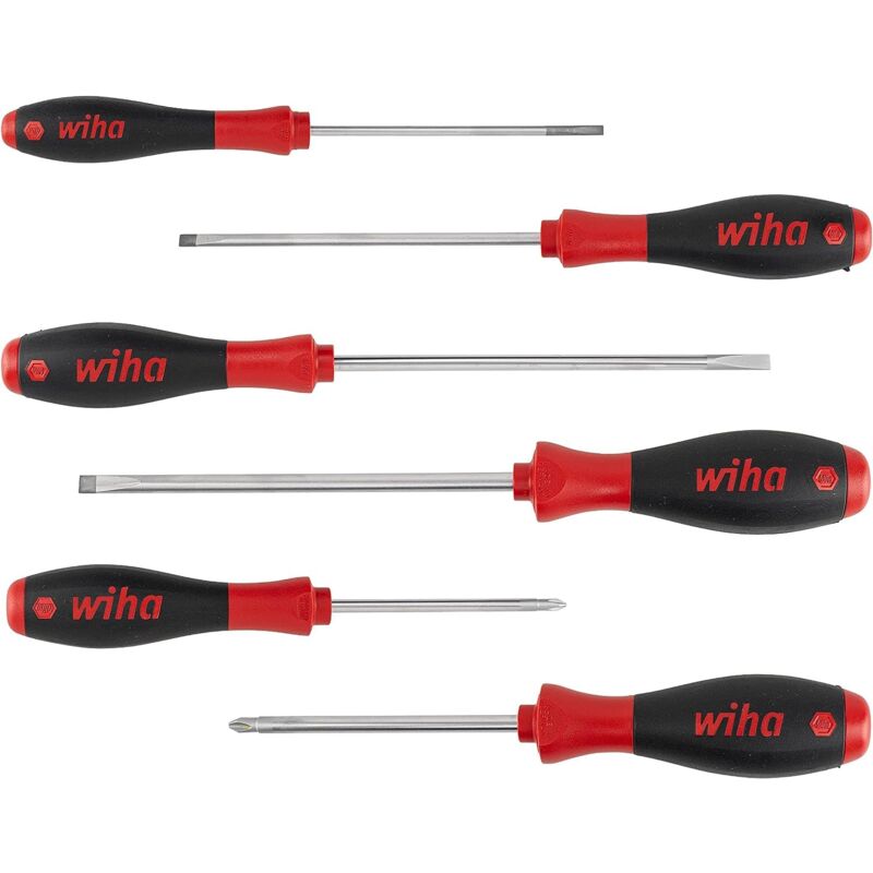 foto del prodotto wiha juego de destornilladores softfinish 302sf hk6 so satz 6 tlg schlitz ph