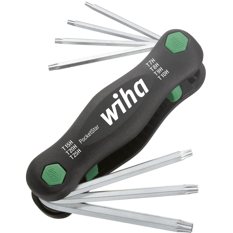 foto del prodotto wiha multitool pocketstar torx tamper resistant con foro , 7 pz. 25128 