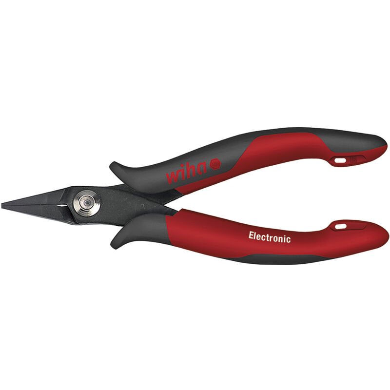 foto del prodotto wiha pinza a becchi appuntiti electronic testa stretta e corta, forma diritta 135 mm, 5 1 3 26801 