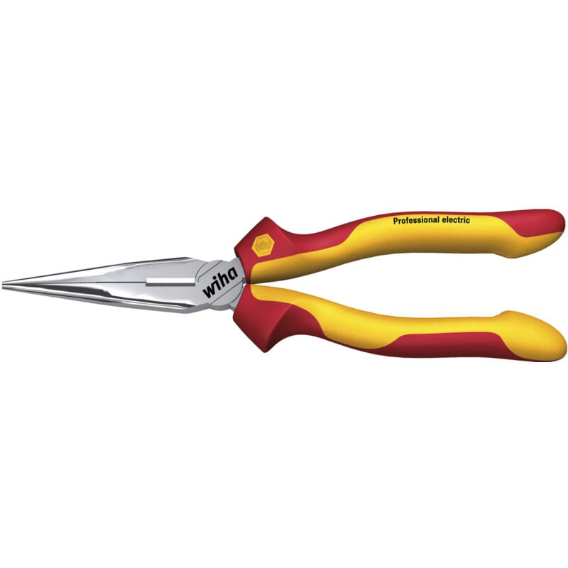 foto del prodotto wiha pinza a becchi mezzitondi professional electric con tagliente, forma diritta 160 mm, 6 1 2 27422 