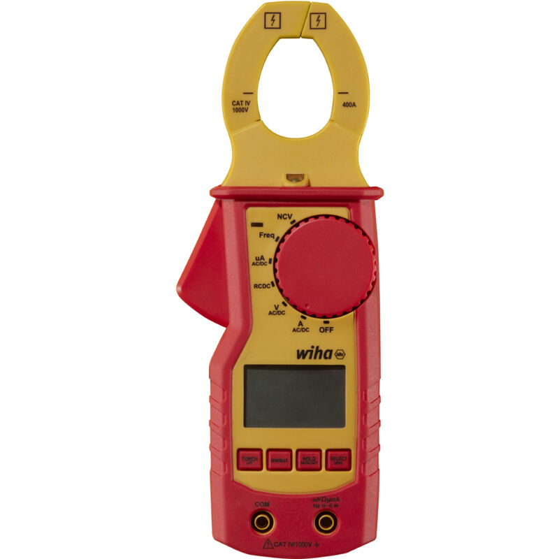 foto del prodotto wiha - pinza amperometrica fino a 1.000 v ac, cat iv incl. 2 pile aaa 45219