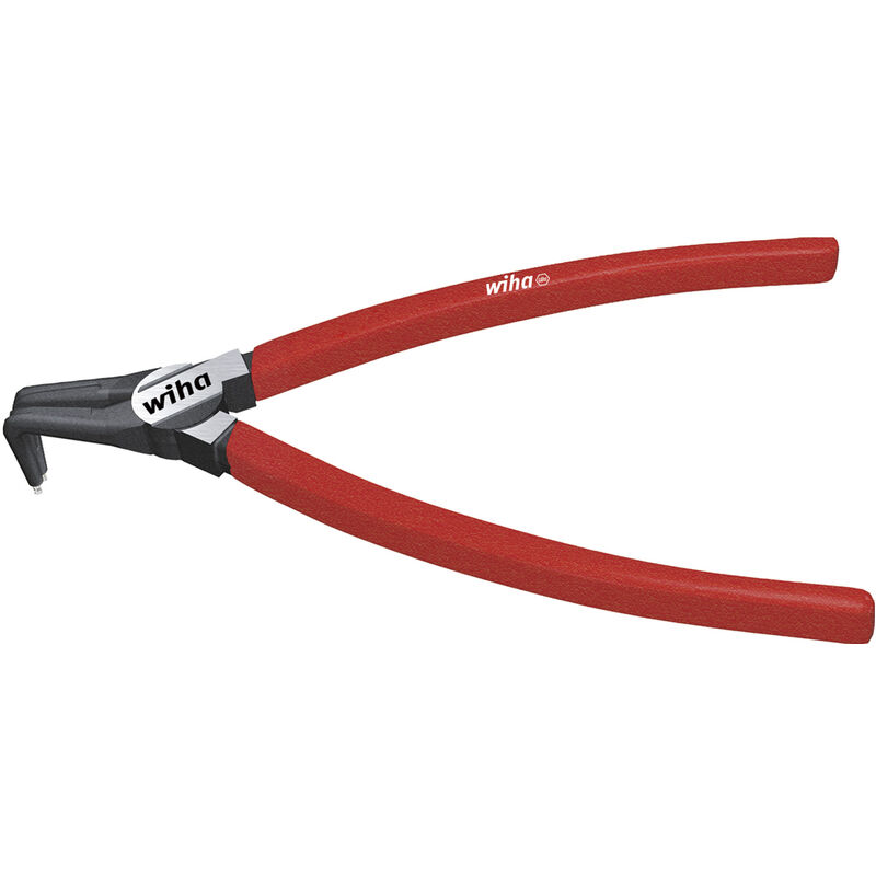 foto del prodotto wiha pinza per anelli di sicurezza classic con magictips per anelli esterni alberi di forma angolata a 01, 140 mm 34703 