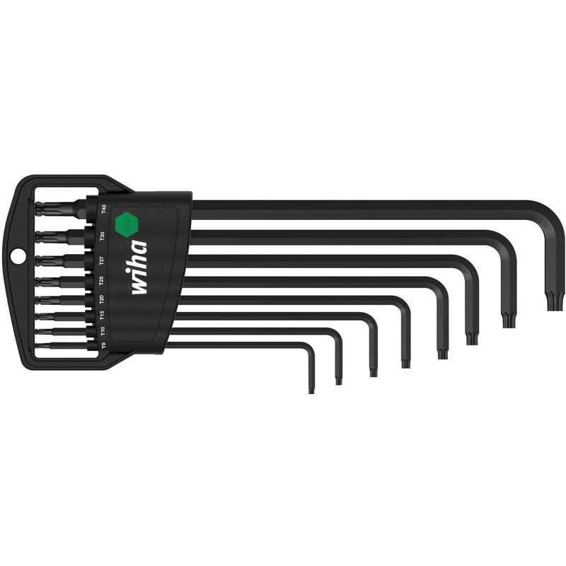 immagine 0 del prodotto wiha set di chiavi a brugola in supporto classic torx testa sferica 8 pz., ossidazione nera in confezione di cartone da espositore 32395 