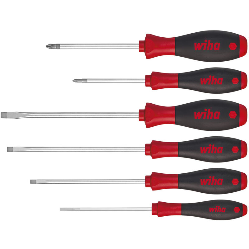 foto del prodotto wiha set di giravite softfinish a taglio, phillips, 6 pz. 07152 