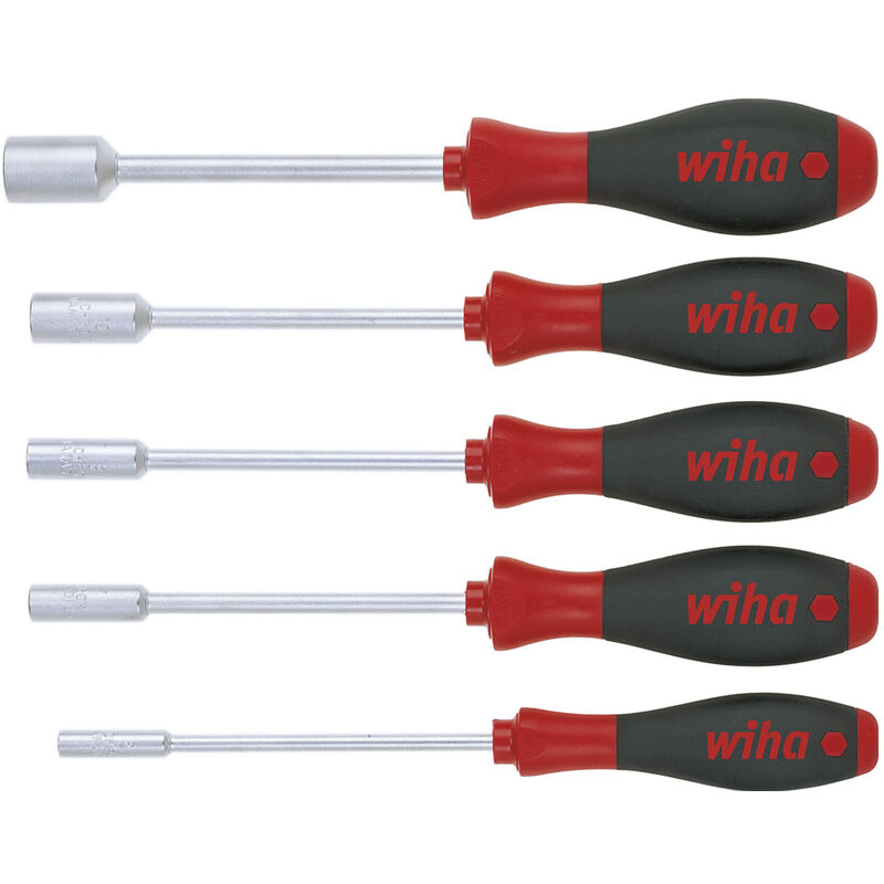 foto del prodotto wiha set di giravite softfinish chiave a tubo esagonale, 5 pz. 01034 