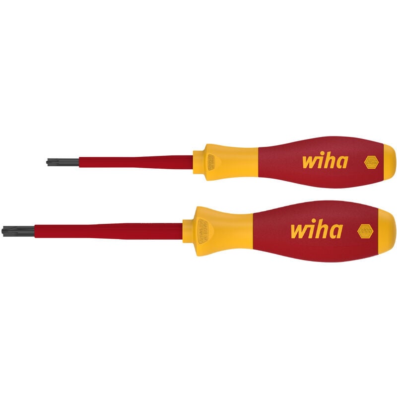 foto del prodotto wiha set di giravite softfinish electric positivo negativo pozidriv, 2 pz. 32282 