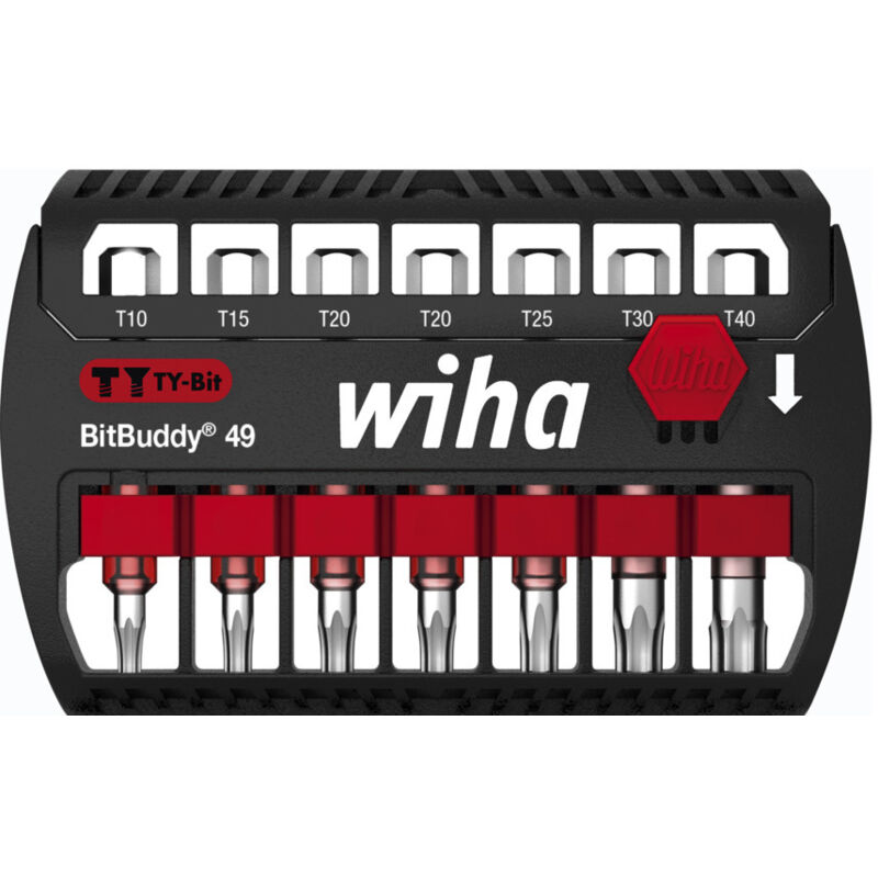 foto del prodotto wiha set di inserti bitbuddy inserto ty 49 mm torx , 7 pz., 1 4 e6,3 42115 