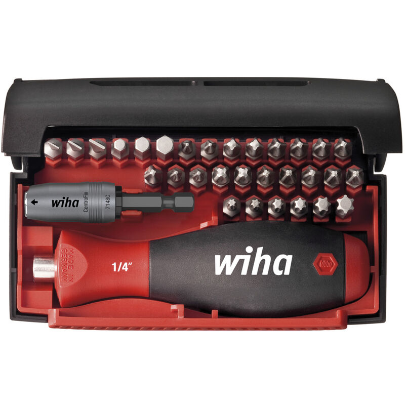 foto del prodotto wiha set di inserti collector standard 25 mm assortiti, 32 pz., 1 4 c6,3 in custodia 34686 
