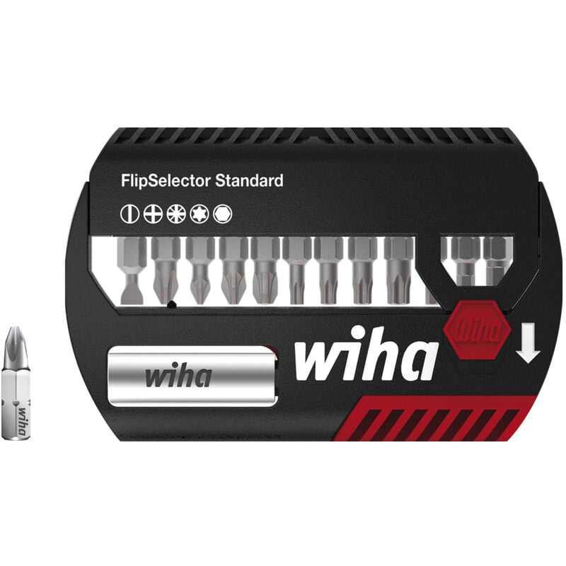 foto del prodotto wiha set di inserti flipselector standard 25 mm assortiti, 13 pz., 1 4 c6,3 39078 