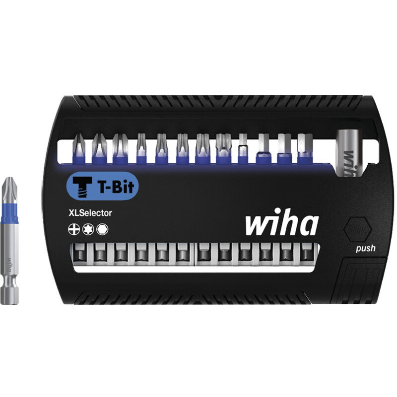 foto del prodotto wiha set di inserti xlselector inserto t 50 mm phillips, torx , esagonale 13 pz. 1 4 e6,3 41831 